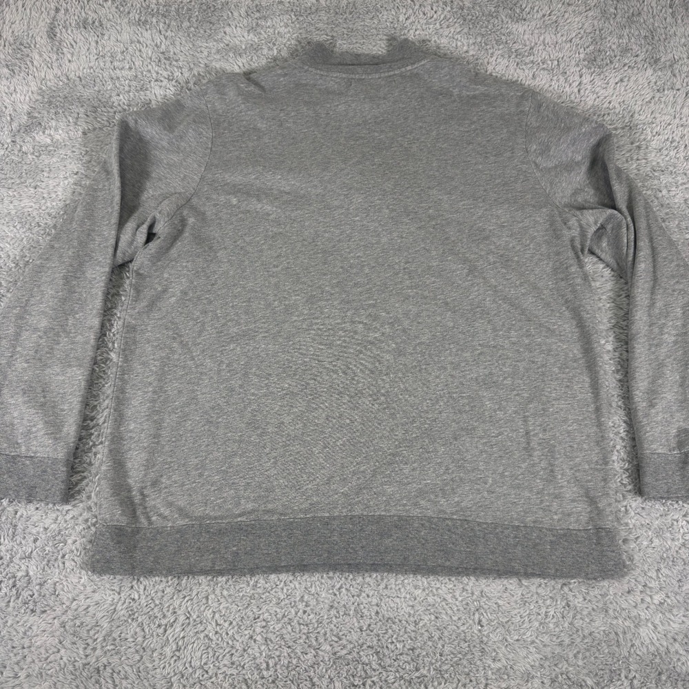 Criquet Mens XXL Quarter Zip Sweatshirt Heather Gray Pullover Mock Neck Logo - Picture 5 of 9